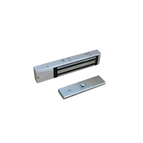 Замок електромагнітний Kraft KRF-300 LED із силою утримання до 300 кг 12V 500 mA Сірий (31330221)