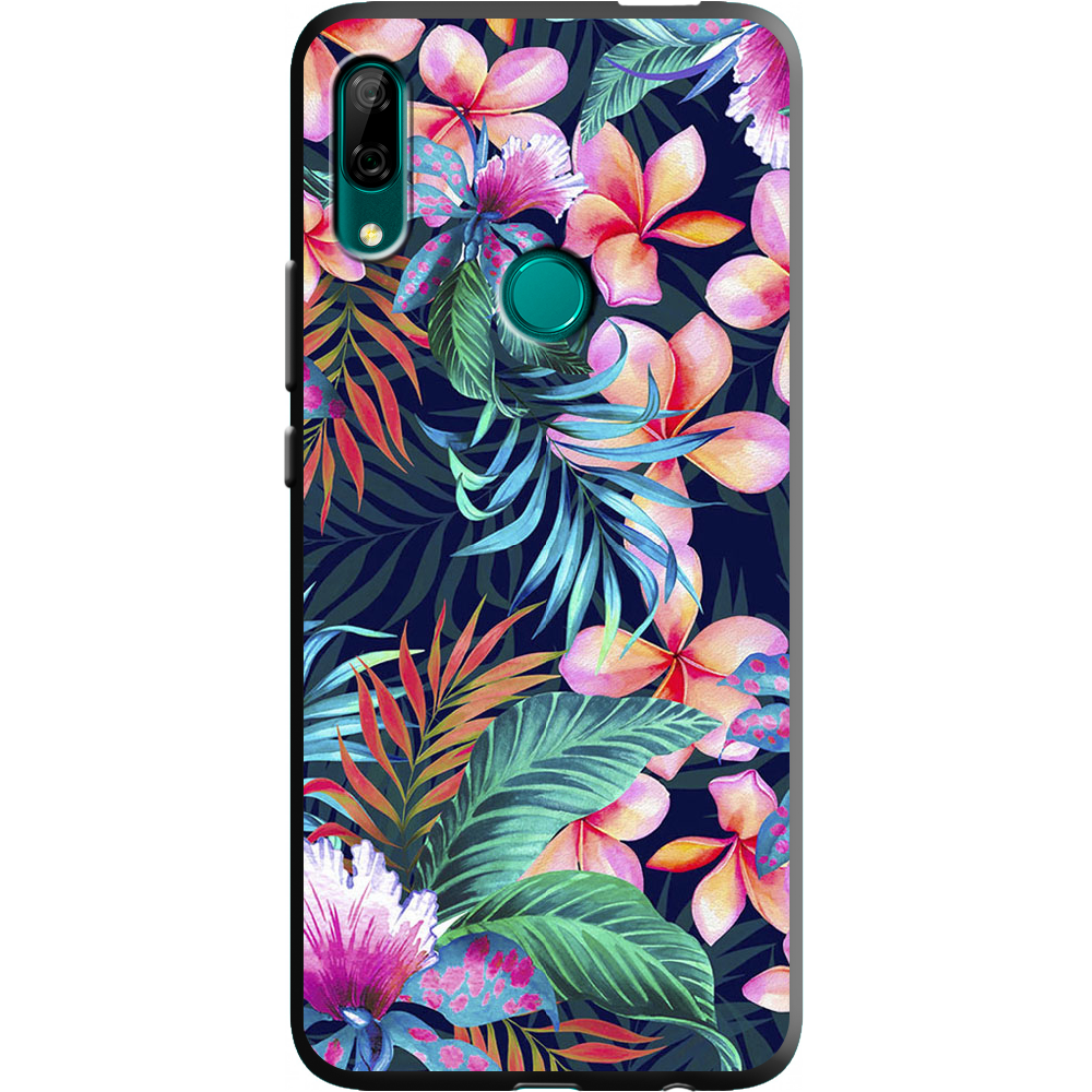 Чохол Boxface Huawei P Smart Z flowers in the tropics Чорний силікон (37381-up1971-38944)