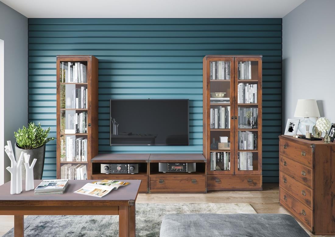 Стенка для гостинной Gerbor Индиана комплект Дуб Шуттер