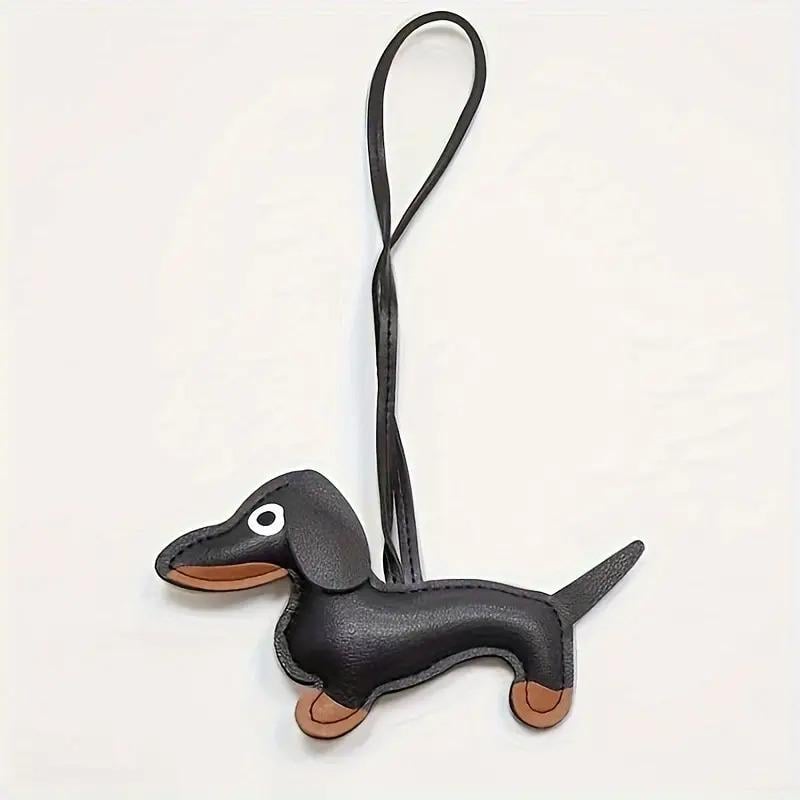 Брелок-подвеска в стиле Hermes Такса на сумку/косметичку/пенал Черный Брелок-подвеска в стиле Hermes Такса на сумку/косметичку/пенал Черный