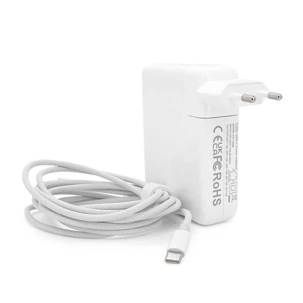 Блок живлення Merlion для ноутбука Apple MacBook USB-C 28V 5A 140 Вт