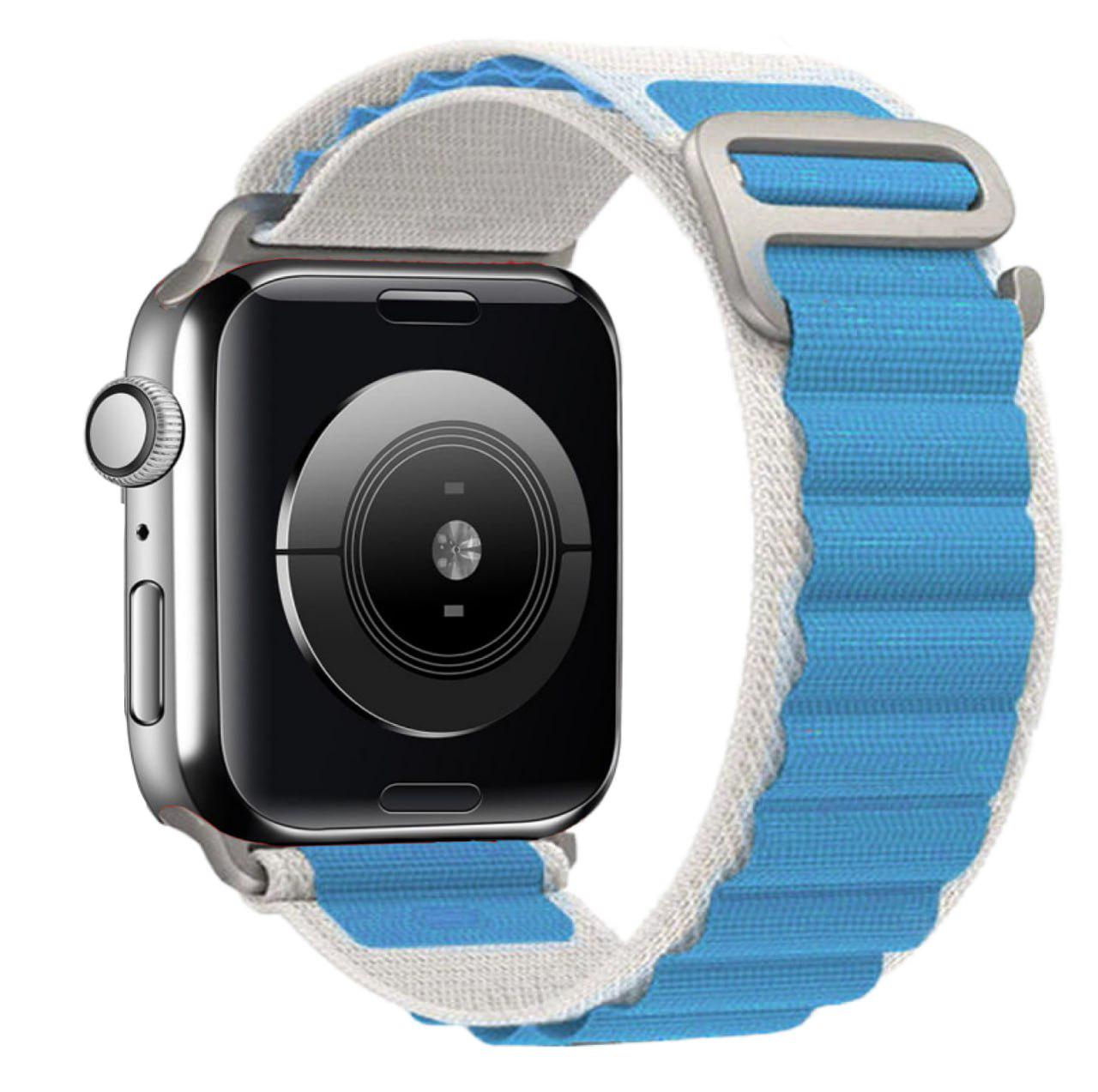 Ремінець Alpine Loop Band для Apple Watch 45 мм White/Blue (13753546)