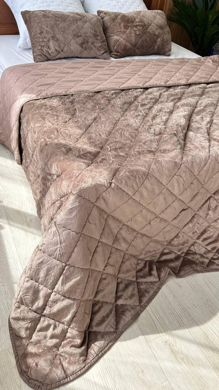 Покривало стьобане 220х240 см Темно-бежевий (Д-Мpled+poduska005-04) - фото 9 Покривало стьобане 220х240 см Темно-бежевий (Д-Мpled+poduska005-04) - фото 9