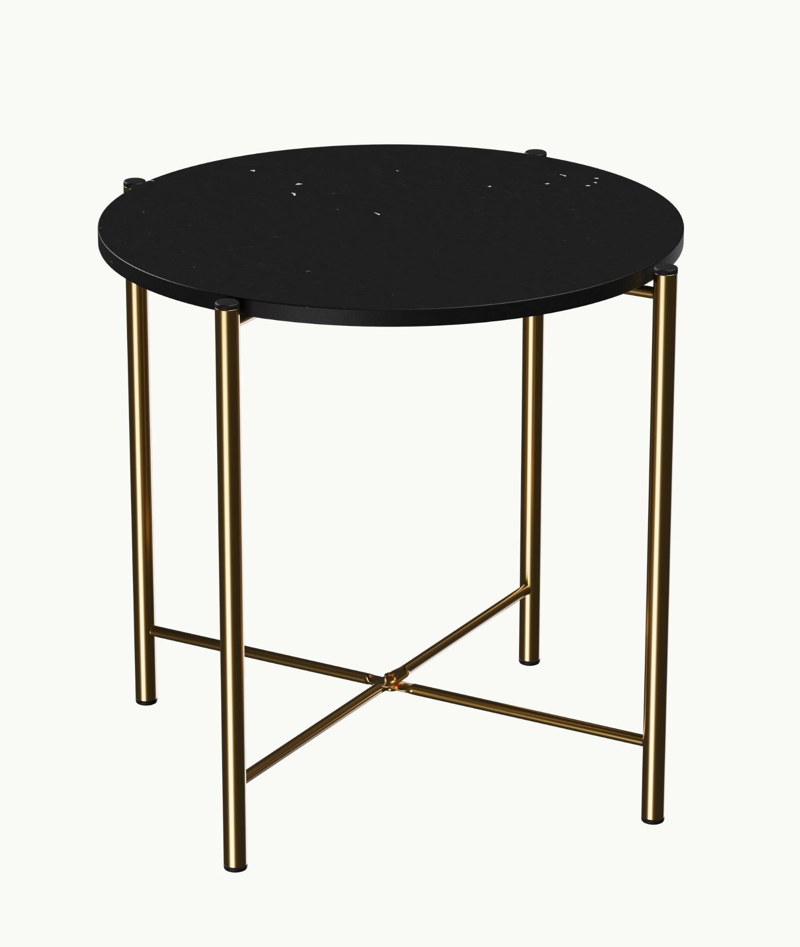 Стіл журнальний Recast Plastic круглий 50 см Чорний (CTS50)