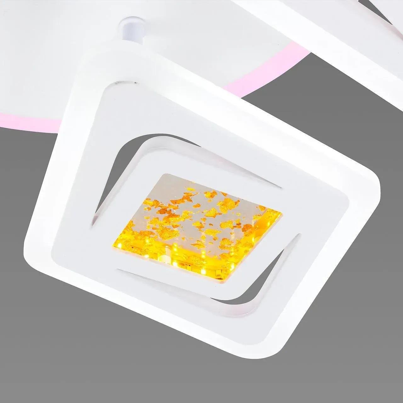 Люстра стельова світлодіодна Valeso V 2133 з пультом і RGB підсвічуванням 3000-6000К IP20 140W Білий (00000140324) - фото 9