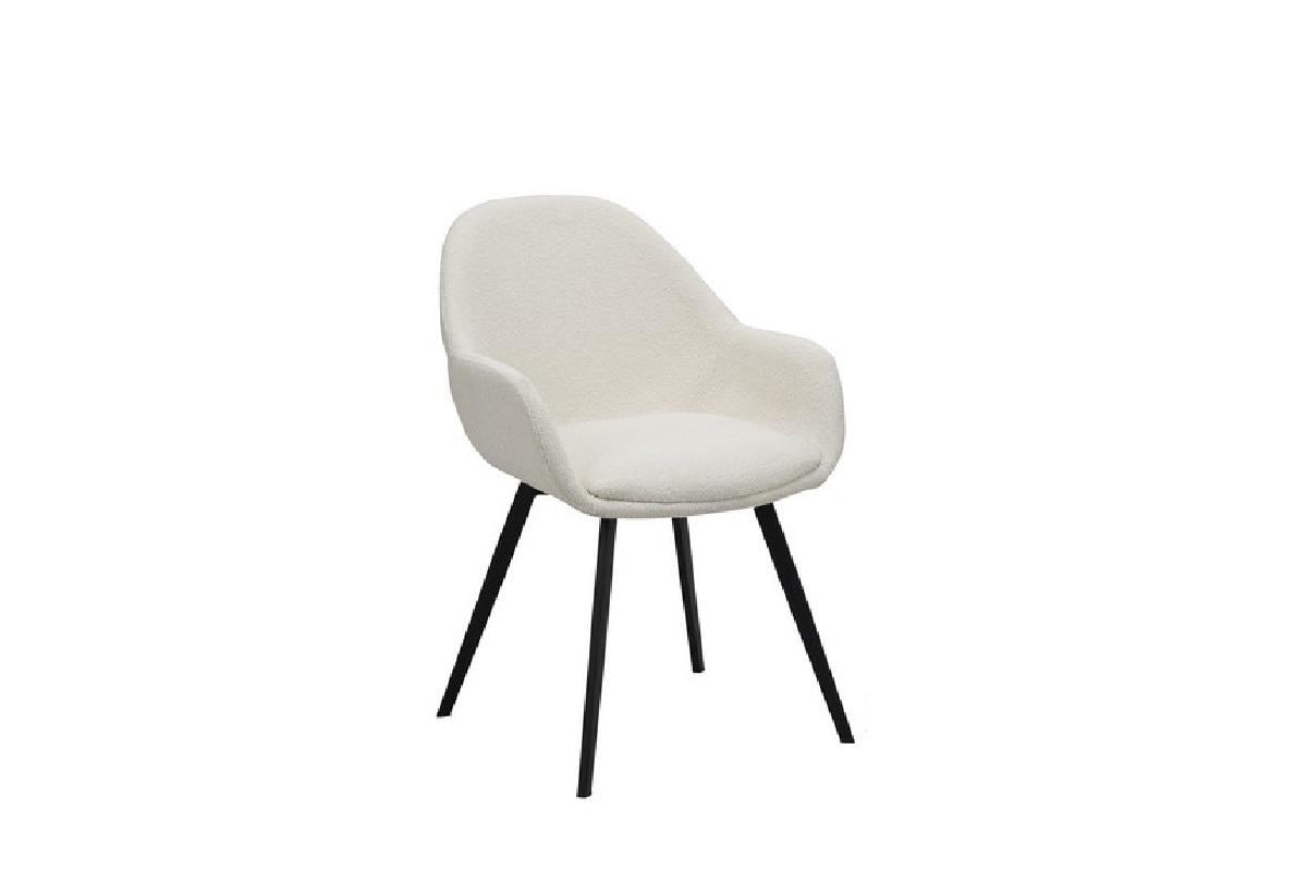 Стул для кухни Vetro Mebel M-160 Черный/Айвори (M-160-ivory-boucle/black)