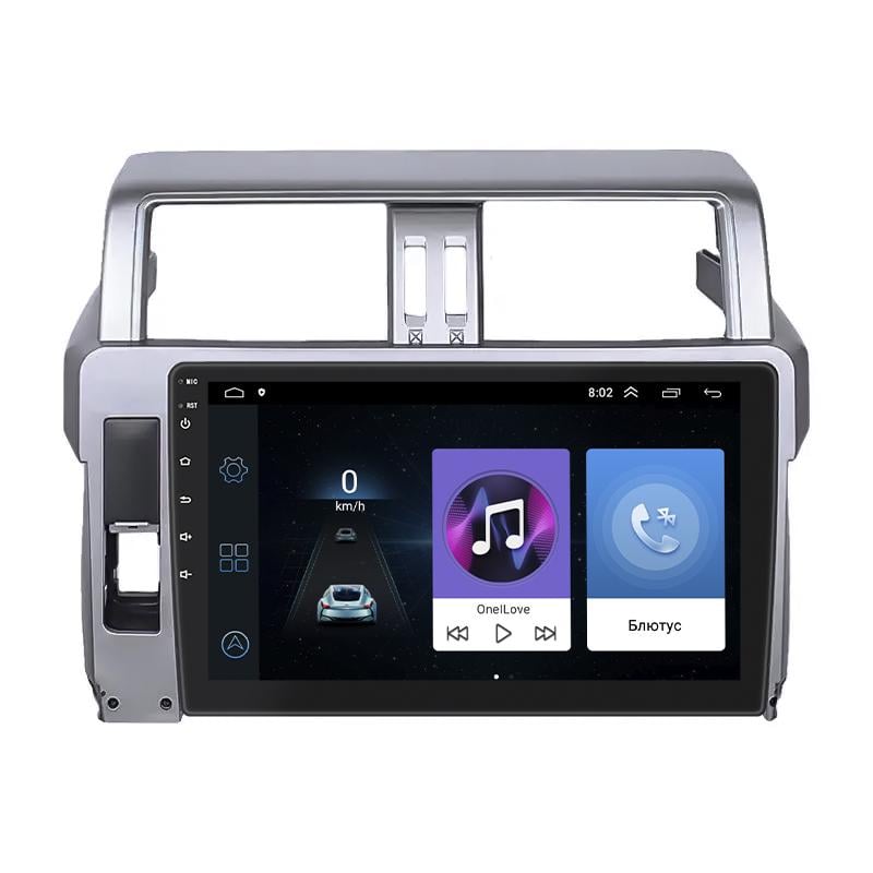 Штатная магнитола Lesko для Toyota Land Cruiser Prado 150 Series Рестайлинг 1 2013-2017 экран 10" 1/16Gb Wi-Fi GPS Base