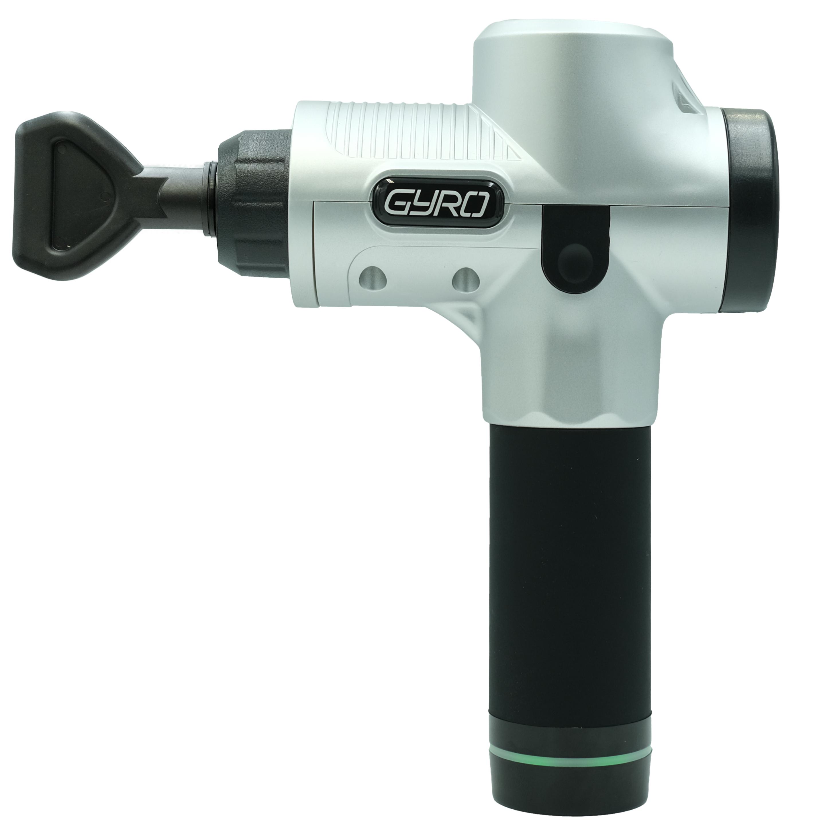 Перкуссионный массажер для тела и мышц Gyro Muscle Gun Massager Silver - фото 5 Перкуссионный массажер для тела и мышц Gyro Muscle Gun Massager Silver - фото 5