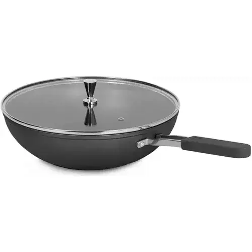 Сковорода с крышкой HuoHou WOK HU0161 Black