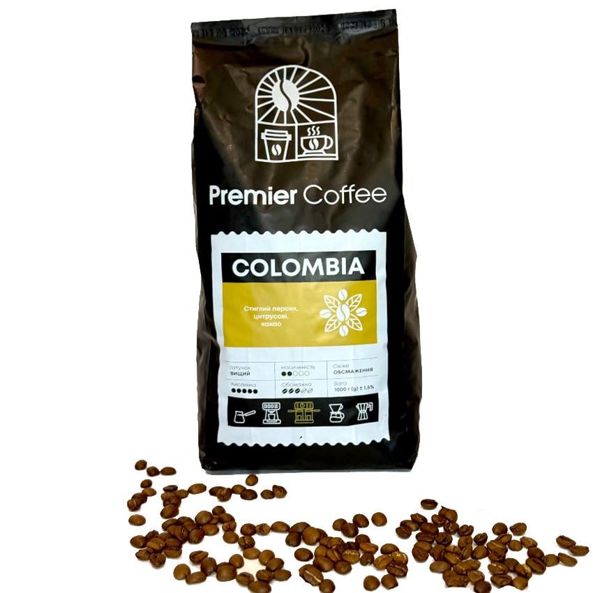 Кофе Premier Coffee COLOMBIA BLEND Колумбия Арабика 1 кг (10002-1000)