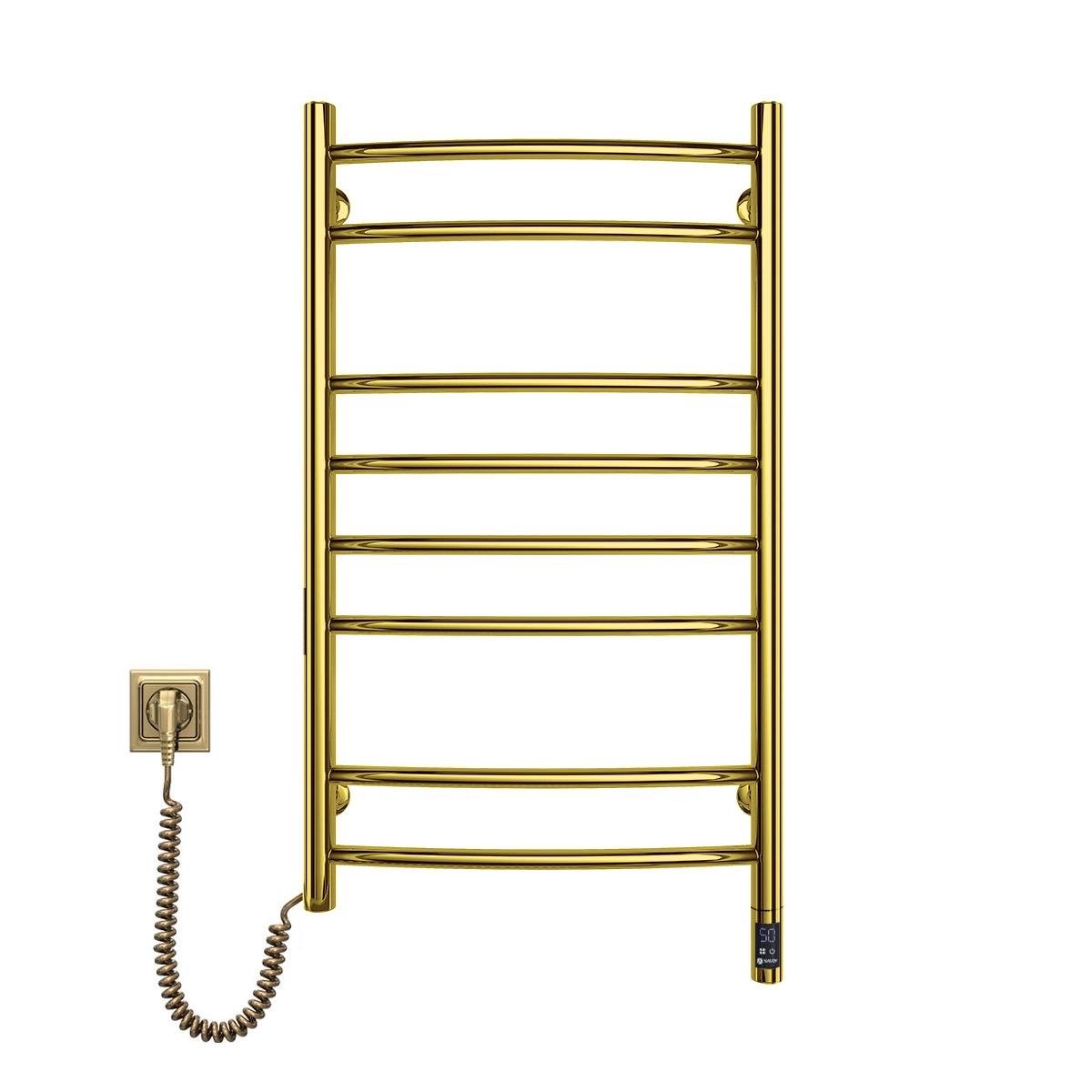 Рушникосушарка електрична NAVIN Камелія Sensor з нержавіючої сталі 480x800 мм лівобічна Золотий