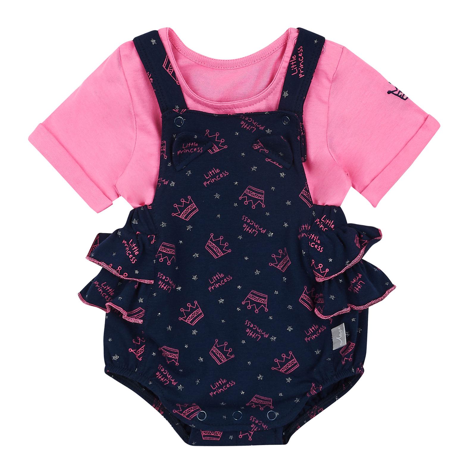 Комплект детский ЛяЛя с полукомбинезоном и футболкой 86 см (К3КЛ013)