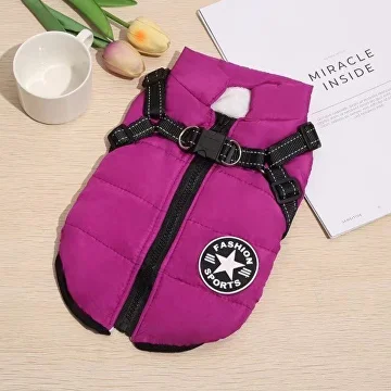 Жилет для собак C00247-7 М Бордовий - фото 4 Жилет для собак C00247-7 М Бордовий - фото 4