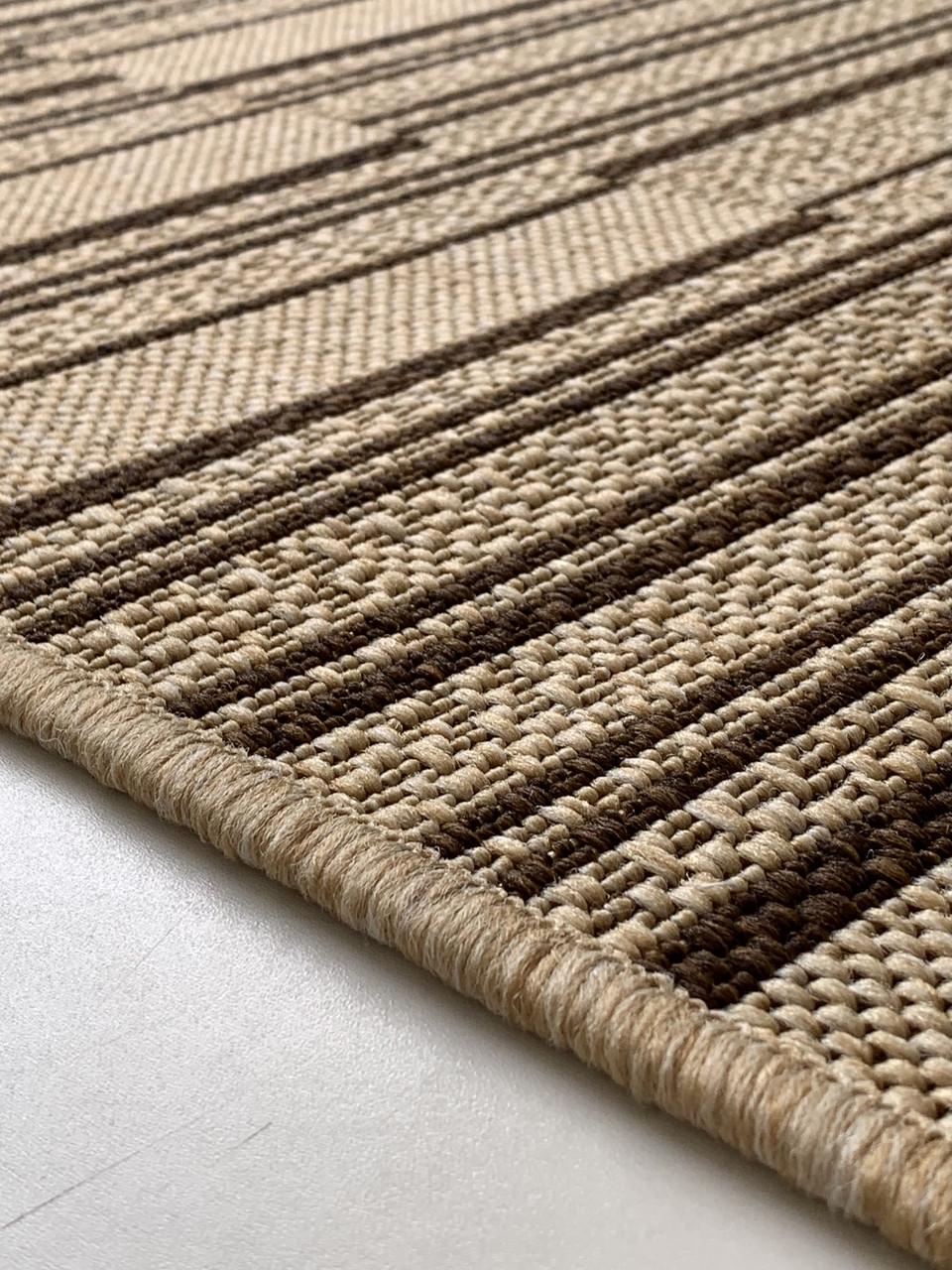 Килим безворсовий прямокутний абстрактний рогожка 200х290 см Бежевий (2641374872) - фото 2 Килим безворсовий прямокутний абстрактний рогожка 200х290 см Бежевий (2641374872) - фото 2