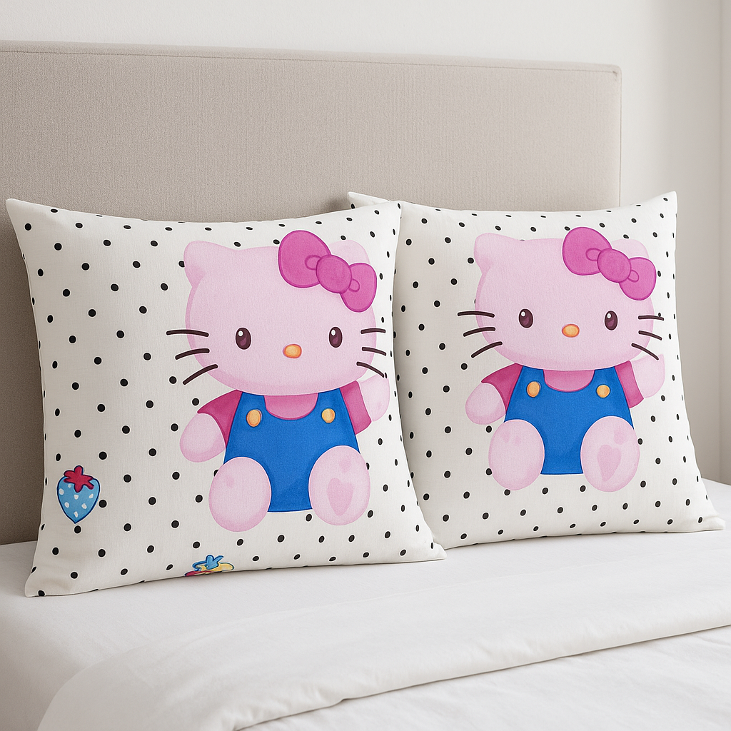 Наволочка Бязь Голд Люкс Hello Kitty 50х50 см 2 шт. (G-26094)