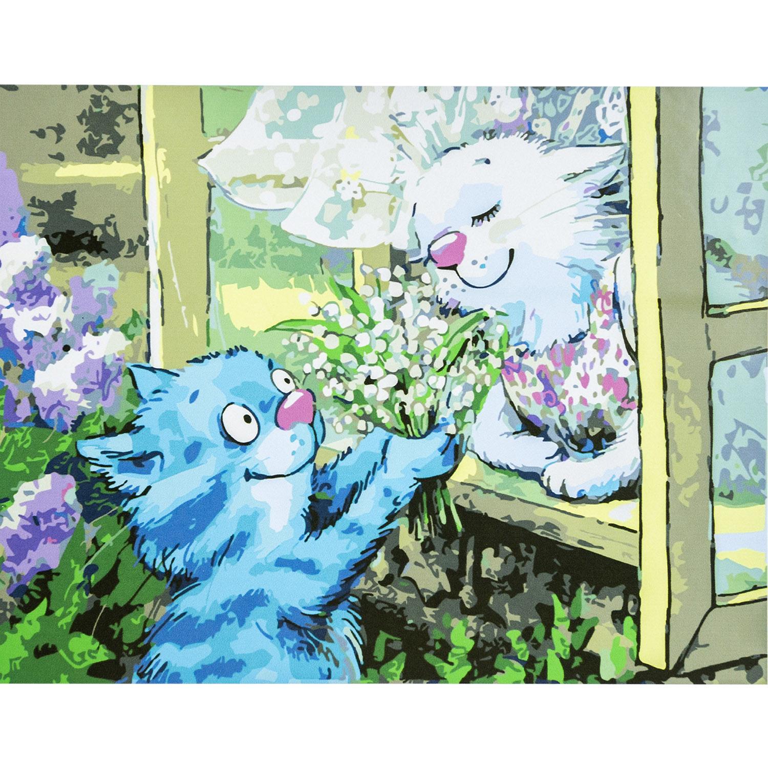 Картина за номерами Strateg Преміум Букет від коханого 30х40 см (SS-3689)