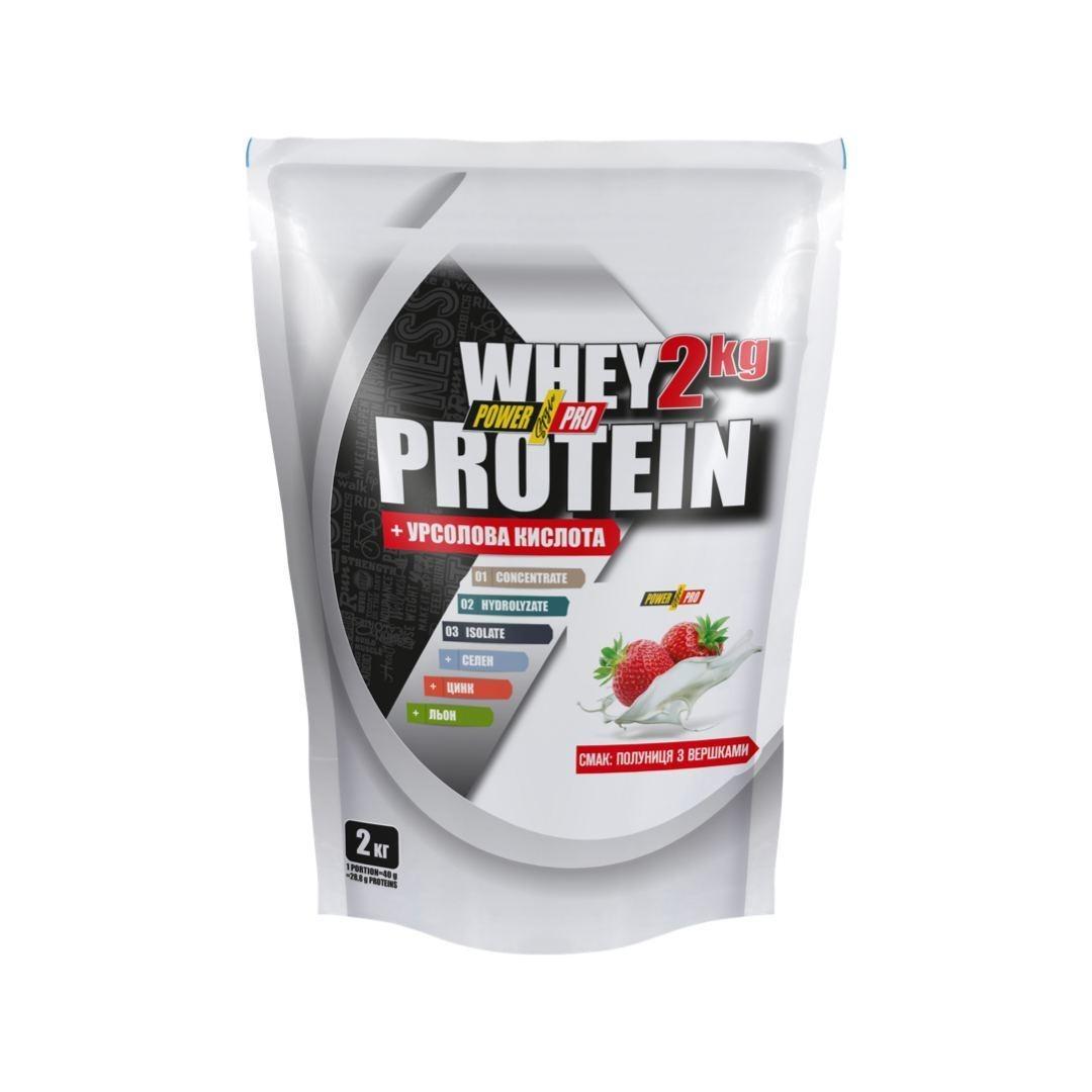Протеин Power Pro Whey Protein 2 кг Клубника со сливками