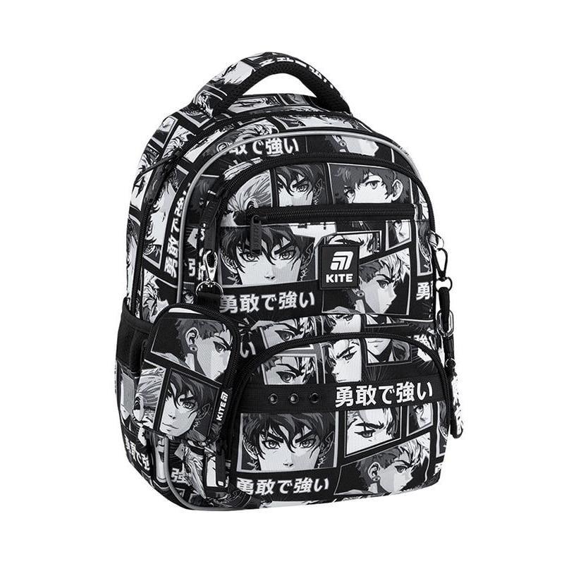 Рюкзак школьный KITE Education Anime Boy 39х28,5х13,5 см 13,5л принт (K25-773M-4)