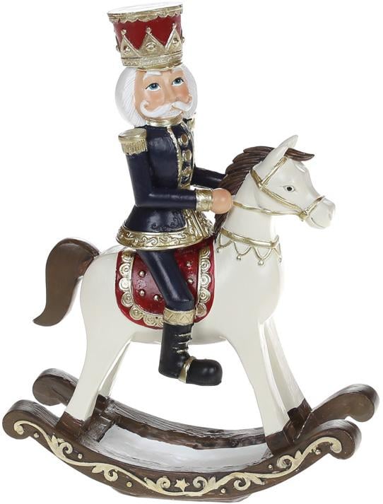 Декоративна статуетка Страж на Коні 18 см полистоун Синій/Червоний (BD-707-055)