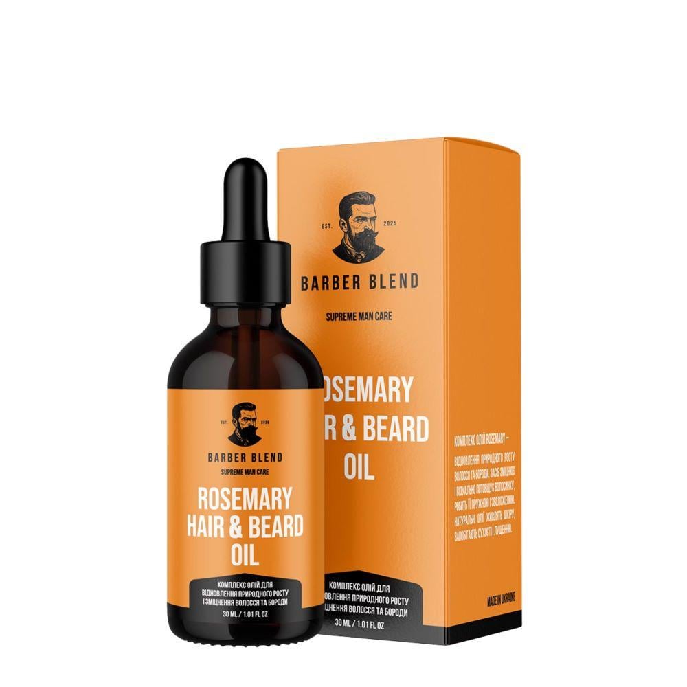 Олія для росту бороди та волосся Barber Blend Rosemary Complex 30 мл (13353401)