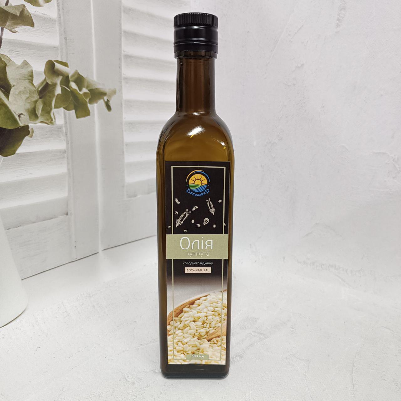 Масло кунжутное холодный отжим из белых семян 500 мл Масло кунжутное холодный отжим из белых семян 500 мл
