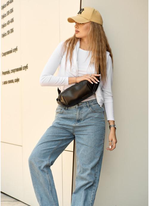 Сумка женская водостойкая из натуральной кожи Черный (28523778) - фото 3 Сумка женская водостойкая из натуральной кожи Черный (28523778) - фото 3