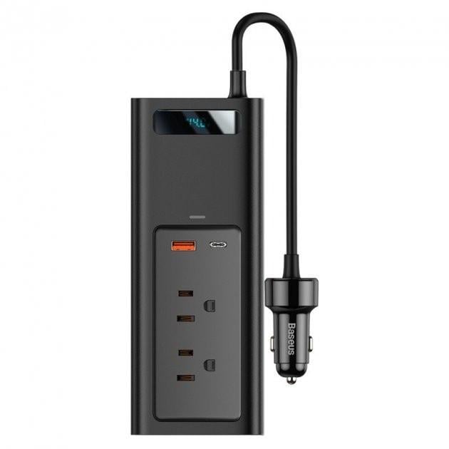 Инвертор автомобильный Baseus USB-C/USB/5A/150 Вт Black (CRNBQ-A01)