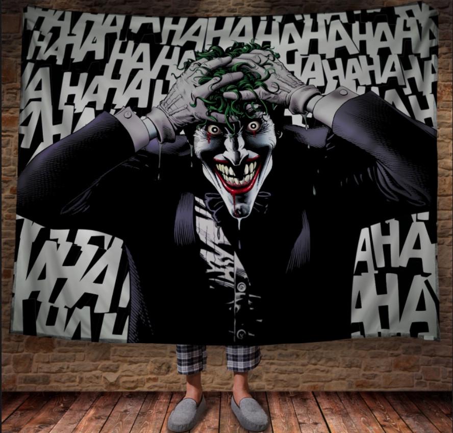 Плед с 3D принтом Джокер Ха-Ха-Ха 150х200 см (epi_1101)