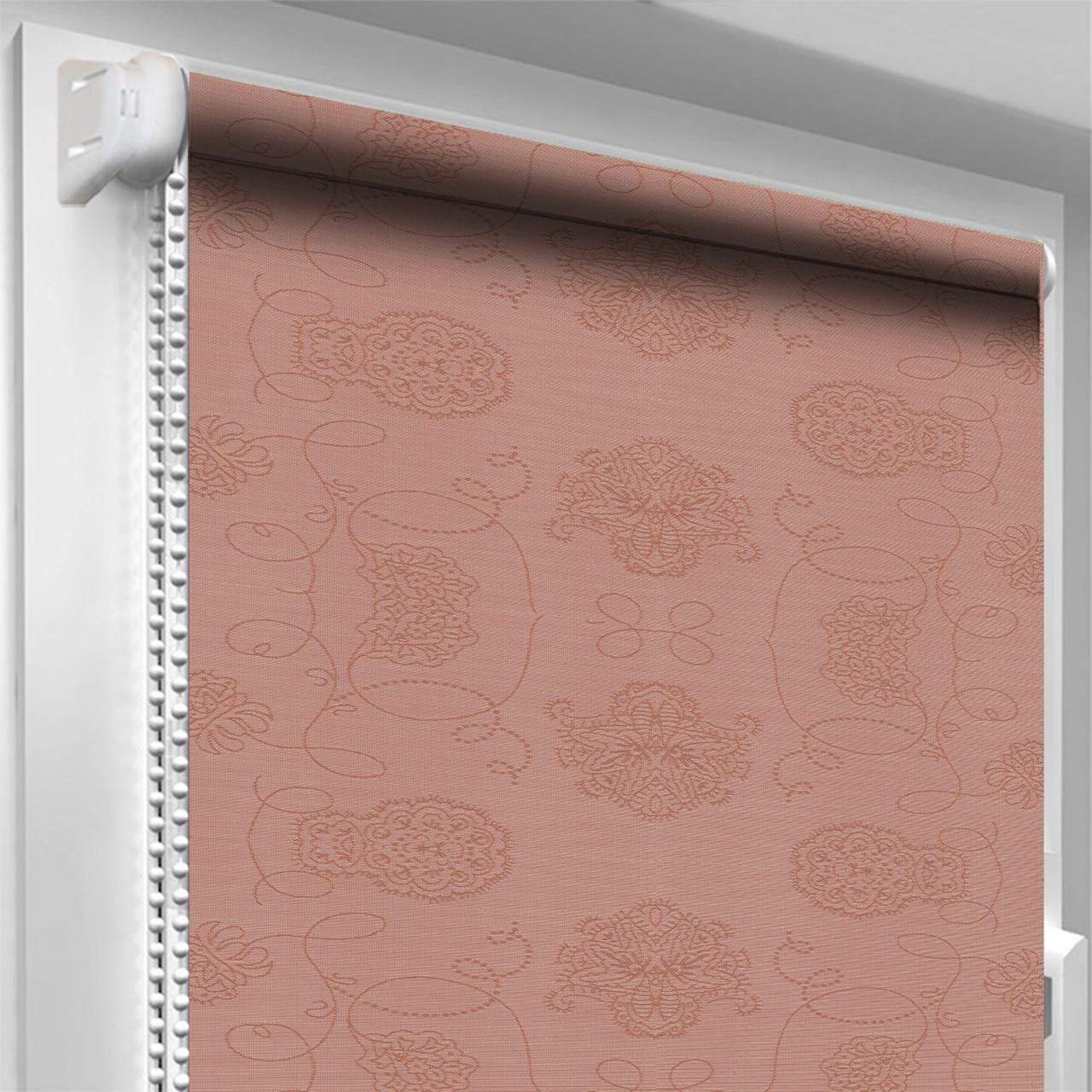 Рулонна штора DECO SHARM Кінга 408 500х1700 мм Бордовий (1214589)