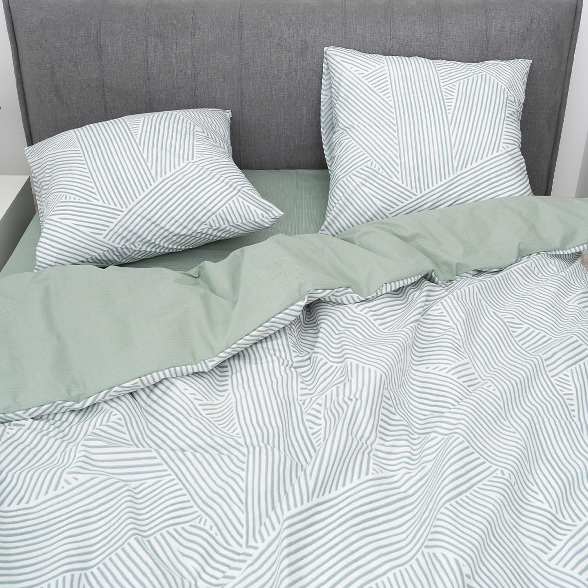 Комплект постільної білизниIsleep Viluta 25370 ранфорс з простирадлом на гумці євро (28092575) - фото 3 Комплект постільної білизниIsleep Viluta 25370 ранфорс з простирадлом на гумці євро (28092575) - фото 3