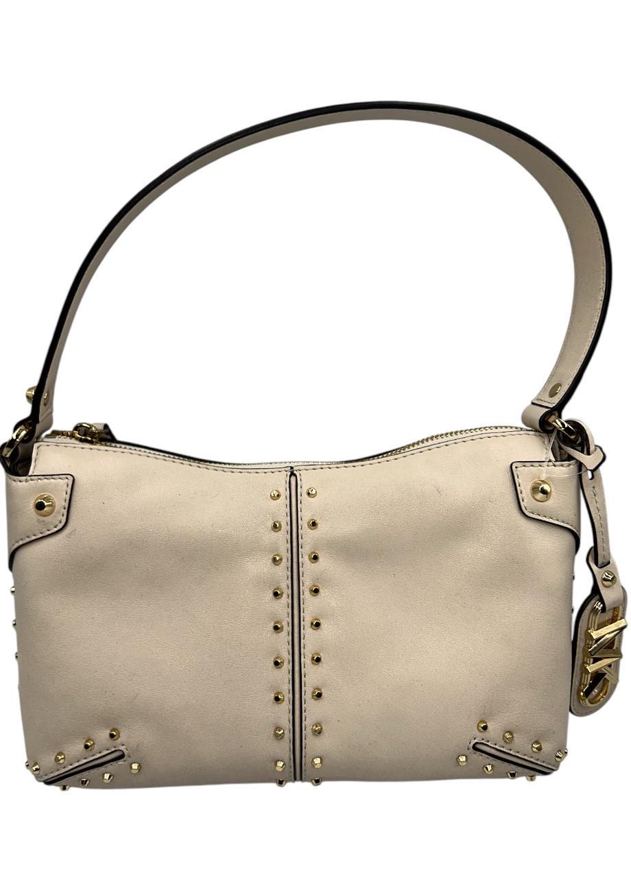 Жіноча сумка Michael Kors Astor 32s3gatu3l lt Cream lg pouchette leather Кремовий (2782724385)