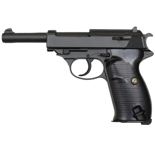 Пистолет страйкбольный Galaxy P38 Вальтер металлический Черный (12347160)