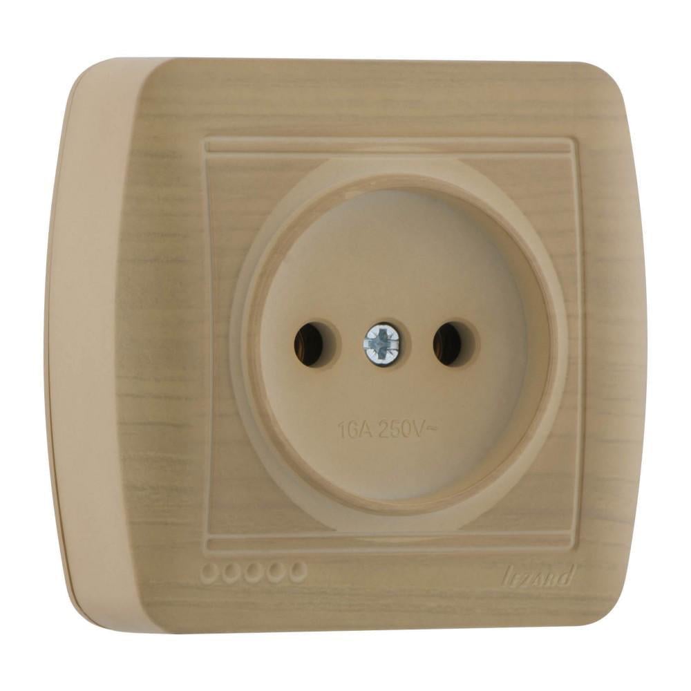 Розетка Lezard Demet 1-я Кленовый (711-4700-121)