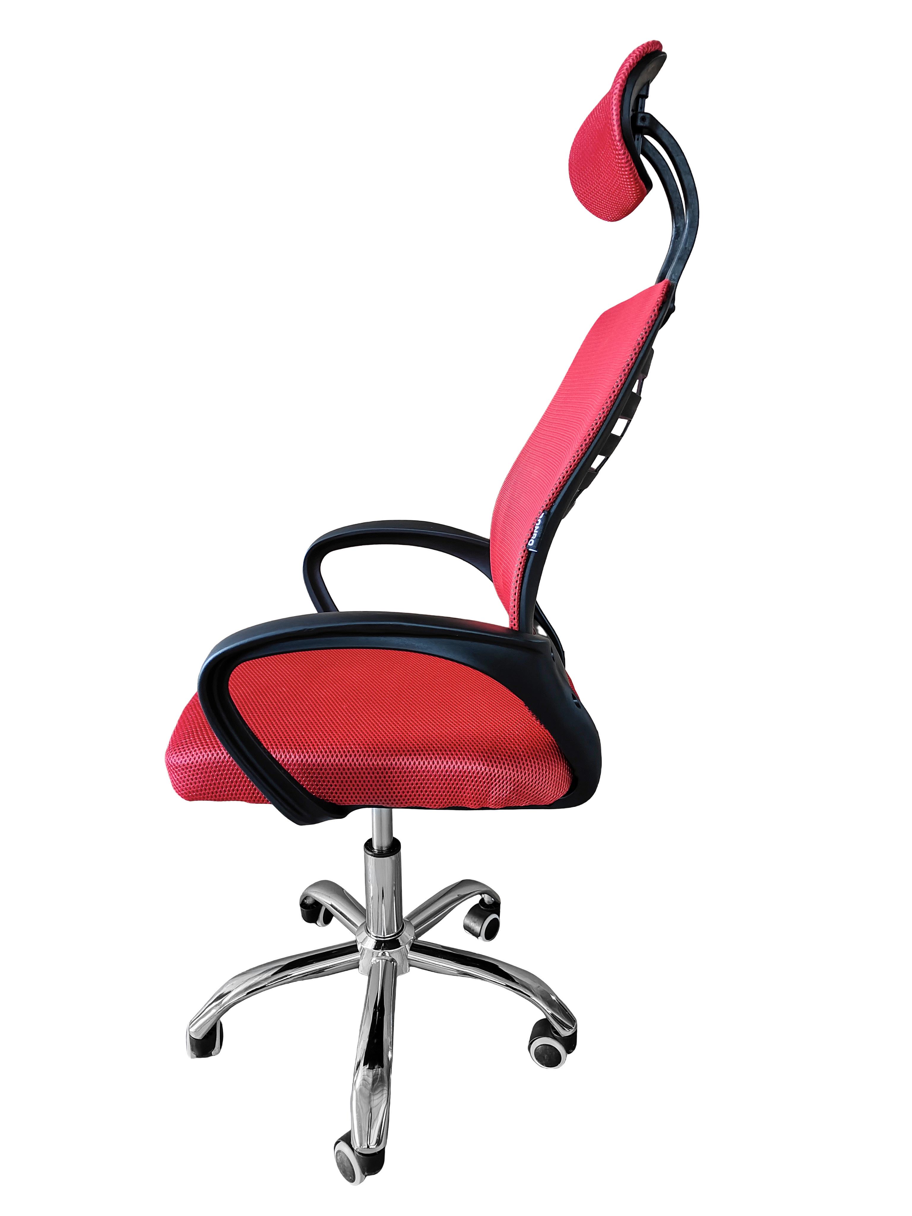 Крісло офісне комп'ютерне Bonro B-6200 Червоний (4585) - фото 6 Крісло офісне комп'ютерне Bonro B-6200 Червоний (4585) - фото 6