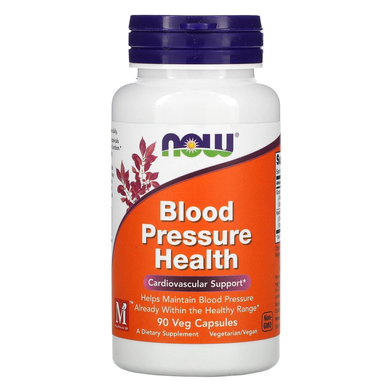 Добавка для здорового артеріального тиску Now Foods Blood Pressure Health 90 вегетаріанських капс. (1444840145)