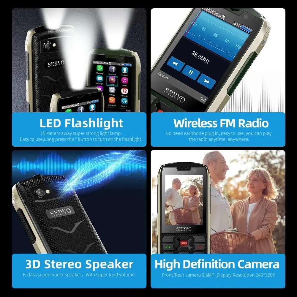 Мобильный телефон Servo H8 на 4 Sim карты - фото 5 Мобильный телефон Servo H8 на 4 Sim карты - фото 5