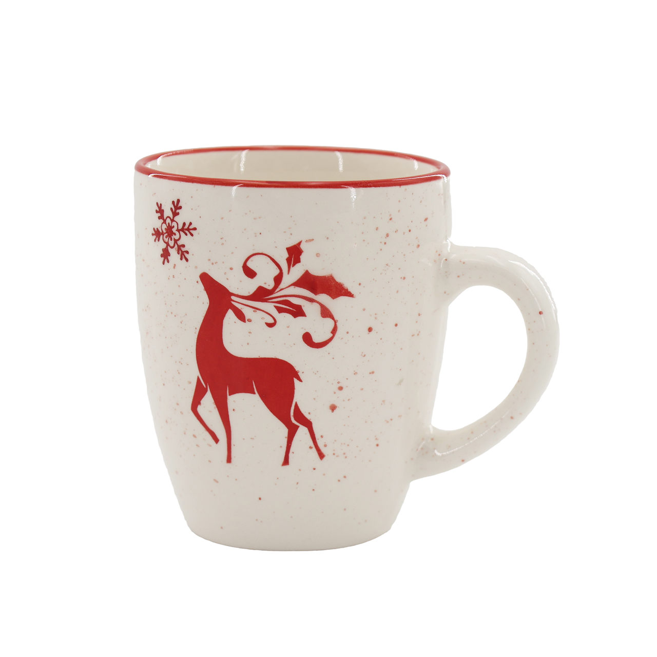 Чашка Limited Edition NY RED DEER керамическая для чая/кофе 350 мл Белый (TRSC-BR5021-M04)