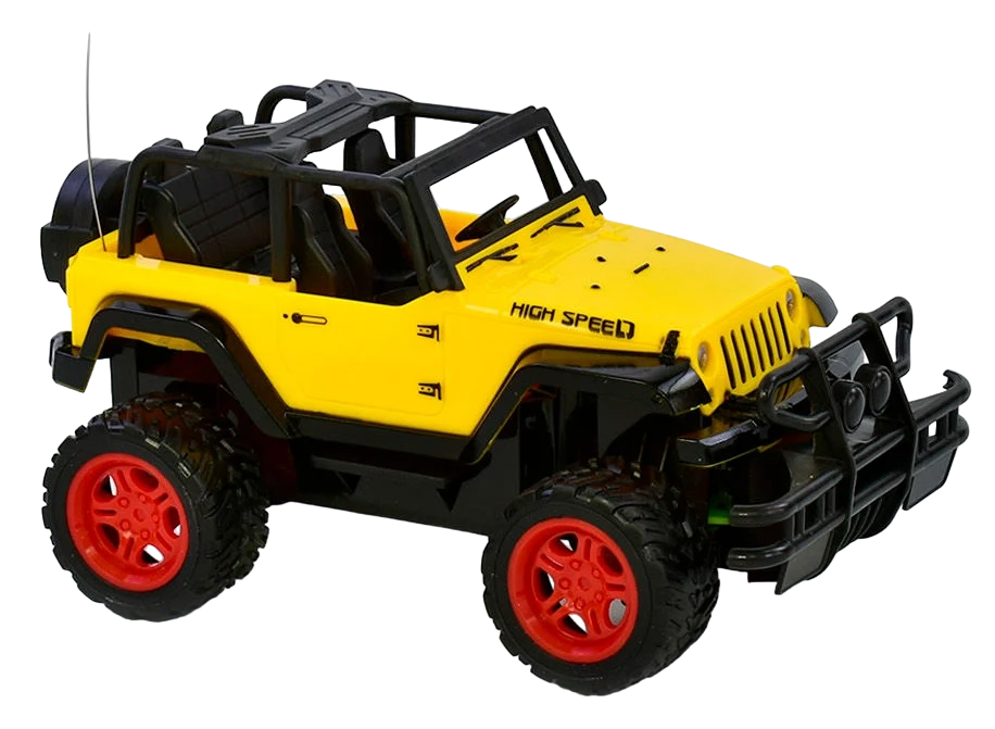 Джип на радиоуправлении Crazy Burst резиновые колеса с мощным протектором Yellow (71940) - фото 1 Джип на радиоуправлении Crazy Burst резиновые колеса с мощным протектором Yellow (71940) - фото 1