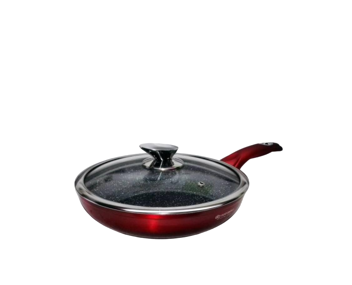 Сковородка с крышкой Edenberg EB-3336 20 см Красный (14424437) Сковородка с крышкой Edenberg EB-3336 20 см Красный (14424437)