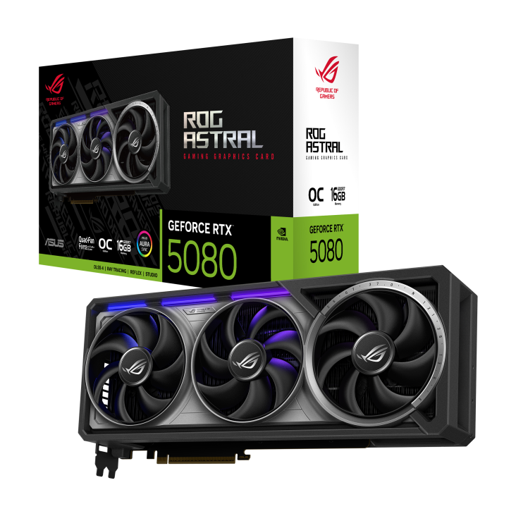 Видеокарта RTX 5080 16GB GDDR7 ROG Astral Gaming OC Asus (ROG-ASTRAL-RTX5080-O16G-GAMING) Видеокарта RTX 5080 16GB GDDR7 ROG Astral Gaming OC Asus (ROG-ASTRAL-RTX5080-O16G-GAMING)