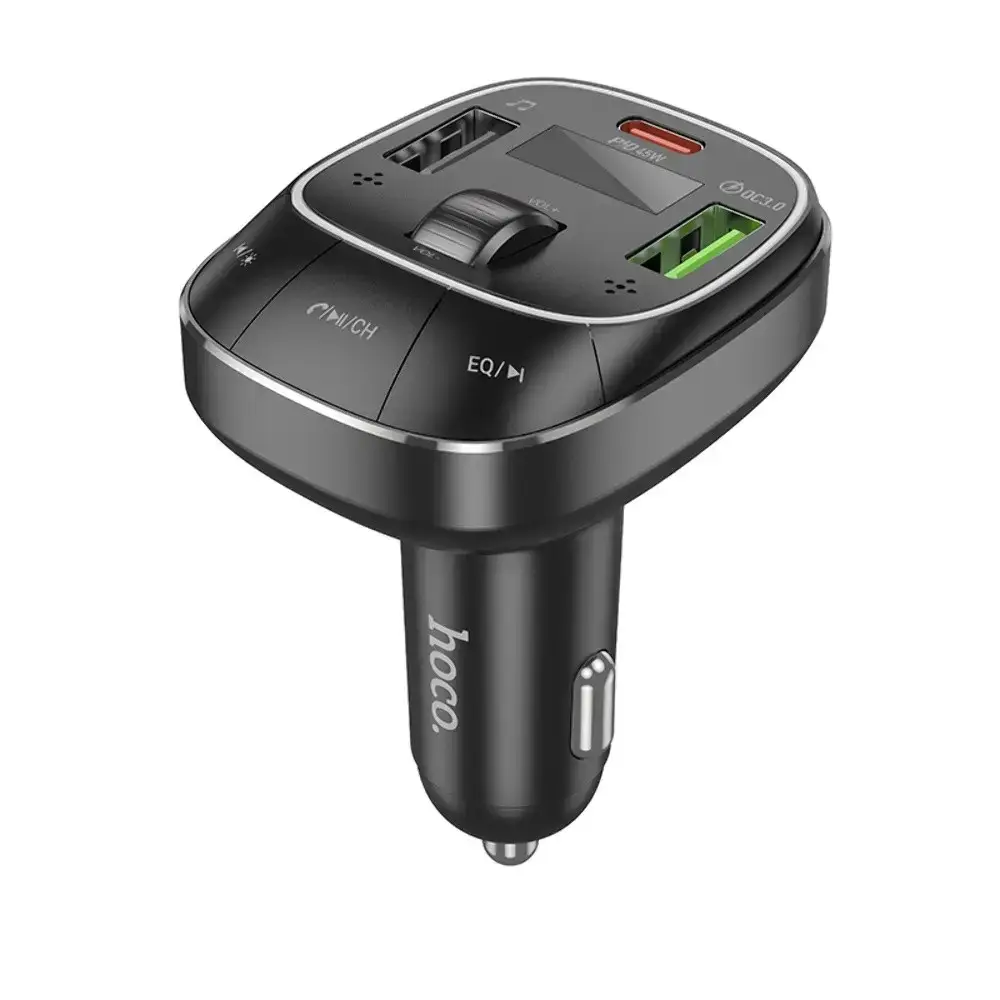 FM-трансмиттер Hoco E76 2 USB/Type-C/QC PD 45W