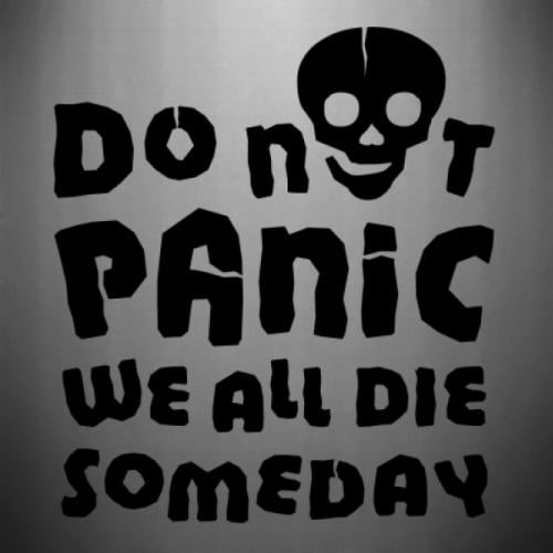Наклейка Don't panic we all die someday 22,2x25 см (29464139) Наклейка Don't panic we all die someday 22,2x25 см (29464139)