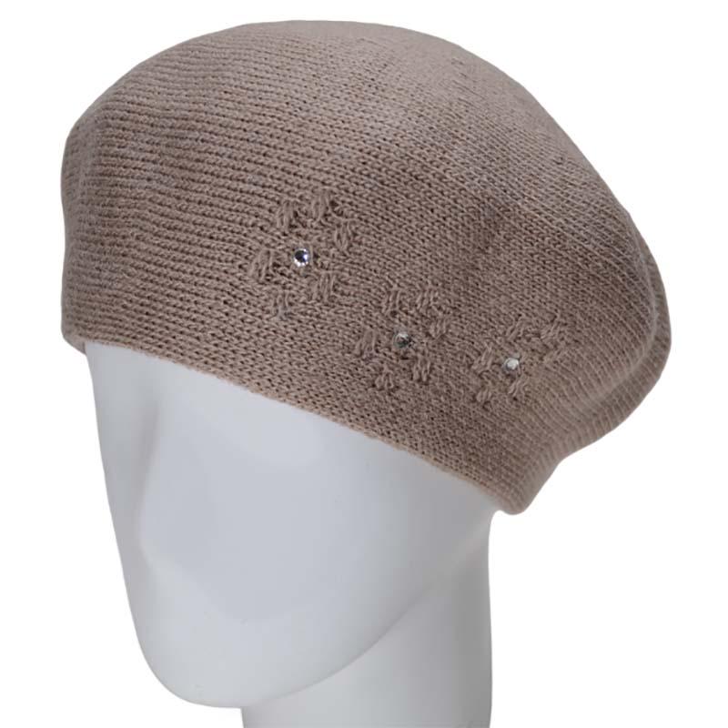 Берет женский Lirus Магна двойной полушерстяной Бежевый (119055)