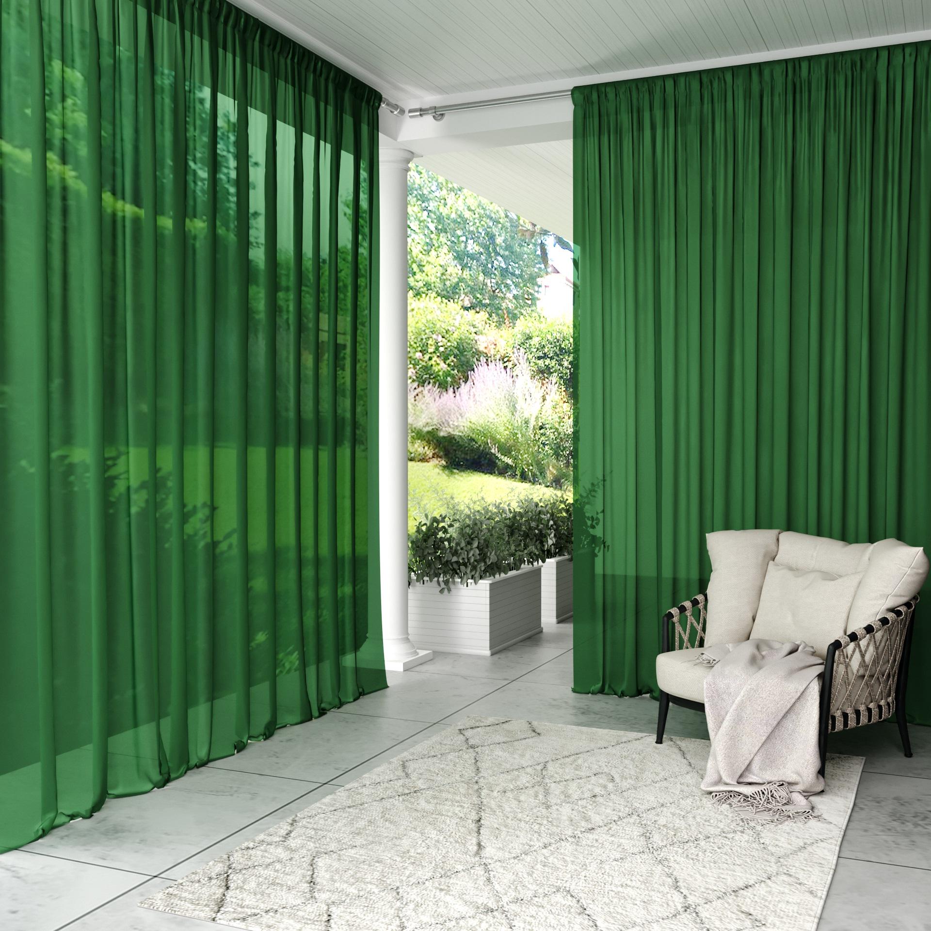 Шторы уличные с антимоскитной пропиткой от мух и комаров 285х215 см Зеленый - фото 1 Шторы уличные с антимоскитной пропиткой от мух и комаров 285х215 см Зеленый - фото 1