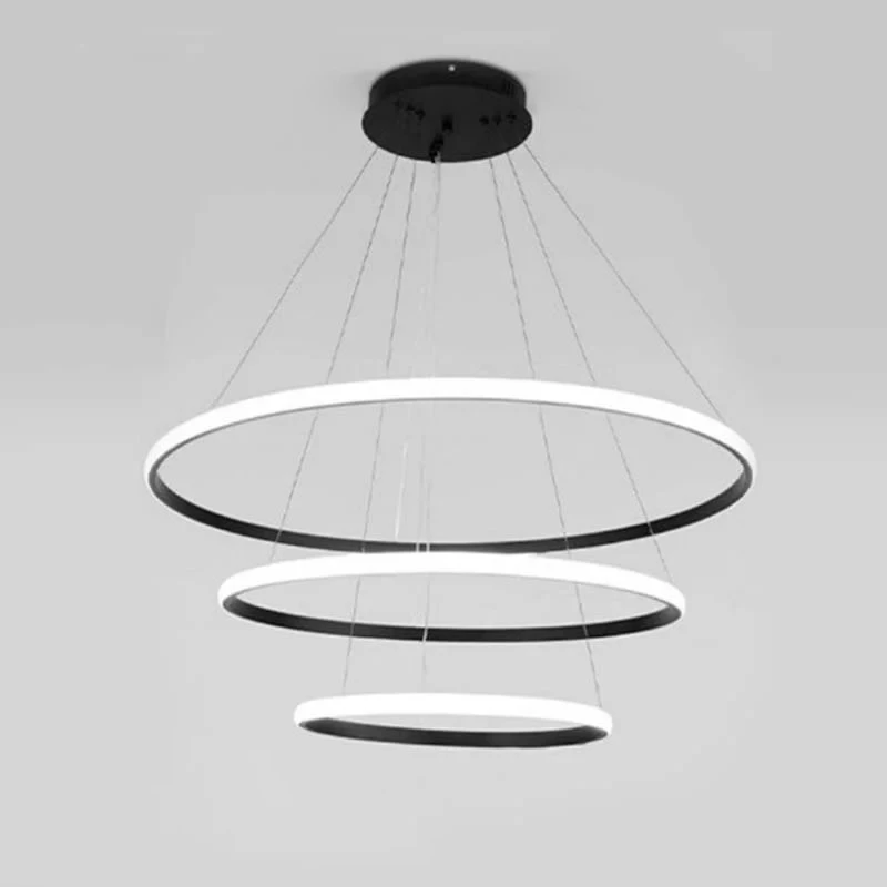 Люстра умная LED Smart 75 Вт Черный/Белый