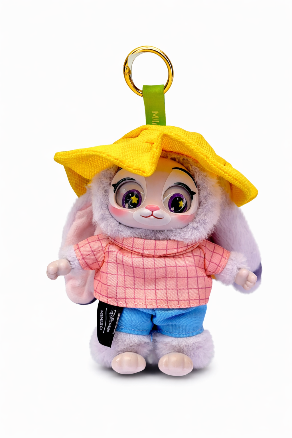 Мягкая игрушка-брелок Miniso Disney Zootopia Джуди Хопс в желтой шляпе 20 см Мягкая игрушка-брелок Miniso Disney Zootopia Джуди Хопс в желтой шляпе 20 см