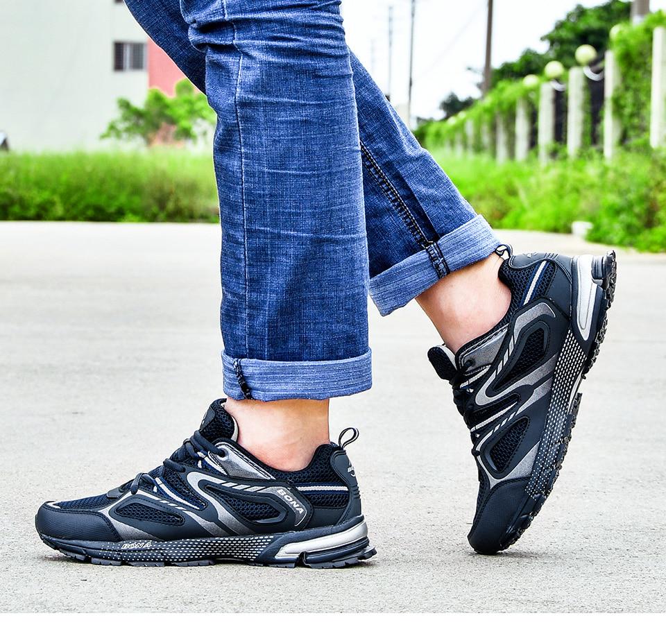 Кросівки чоловічі Bona текстиль/шкіра р. 44 Синій/Сірий (6803202) - фото 5 Кросівки чоловічі Bona текстиль/шкіра р. 44 Синій/Сірий (6803202) - фото 5