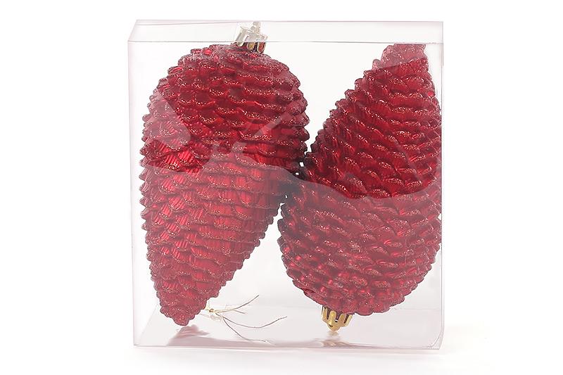 Набор елочных украшений Шишки BonaDi 2 шт. (147-482)