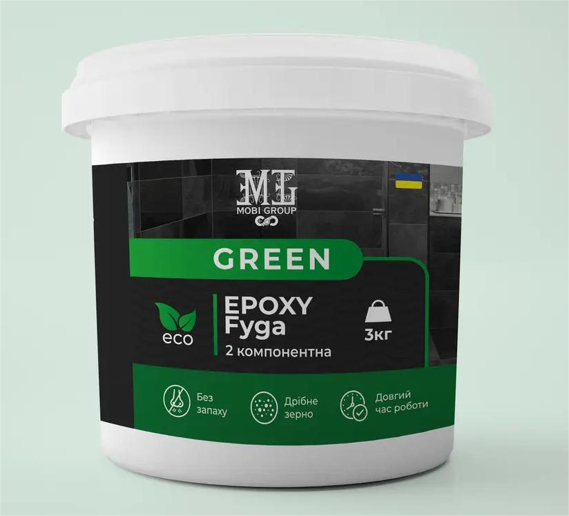 Фуга епоксидна Green Epoxy Fyga 3 кг Синій RAL 5002 (22791415)