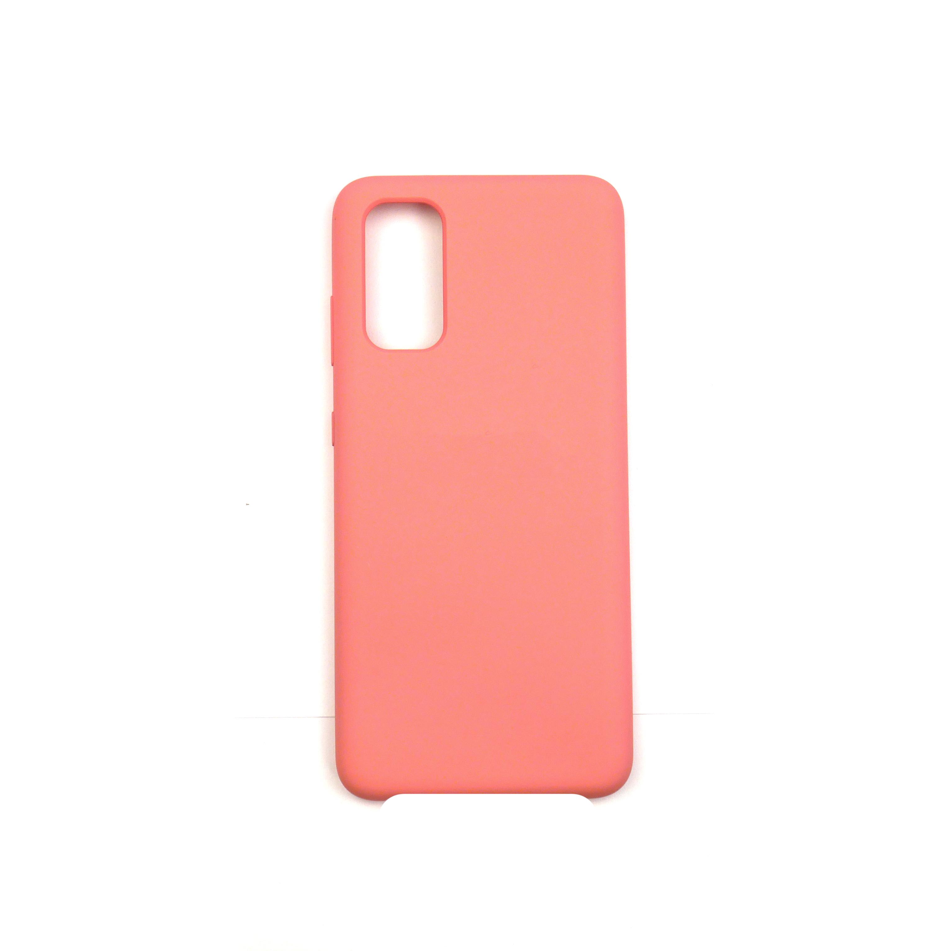 Чехол Jelly Silicone Case Samsung S20 Peach Pink (35)